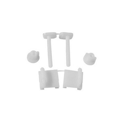 GOPLA 111-290 COPPIA SUPPORTI PER SEDILI IN PVC CON VITI IN PLASTICA