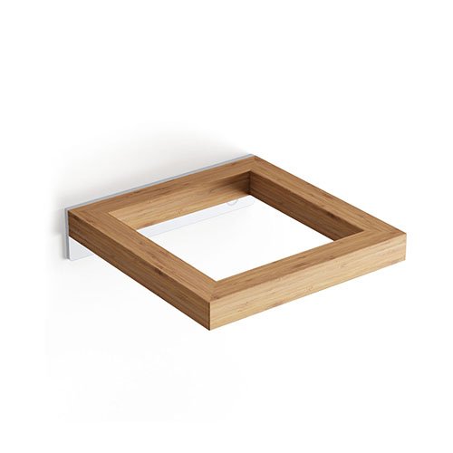 SAMO 121-FB51717 SUPPORTO PORTA SCOPINO A PARETE  BAMBOO