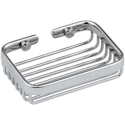 RERU 121-R211 PORTASAPONE RETTANGOLARE IN OTTONE CROMATO LUNGHEZZA CM 12