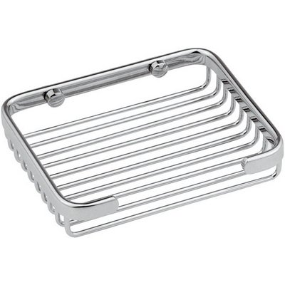 RERU 121-R212 PORTASAPONE RETTANGOLARE IN OTTONE CROMATO LUNGHEZZA CM 20