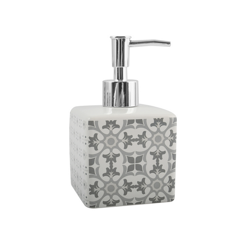 SPIRE DISPENSER SAPONE IN CERAMICA EVORA Bianco - Grigio