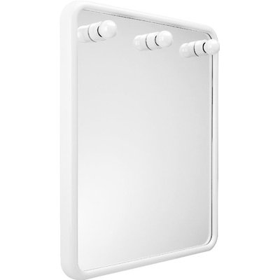 METAF 122-279 SPECCHIO QUADRO CON TRE LUCI SERIE LINEA