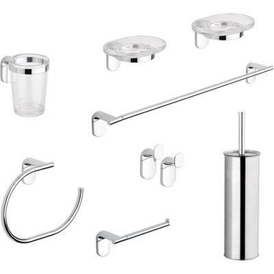 METAF 122-ZA93-100 SET ACCESSORI BAGNO 8 PEZZI SERIE ZERO METAFORM