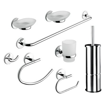 METAF 125-757 SET ACCESSORI BAGNO 8 PEZZI SERIE OTTO/ONE