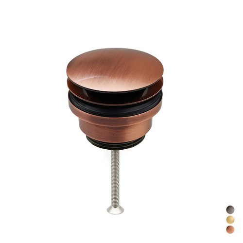 DH 126-K420-RA PILETTA CLIC CLAC IN OTTONE CERTIFICATO NF