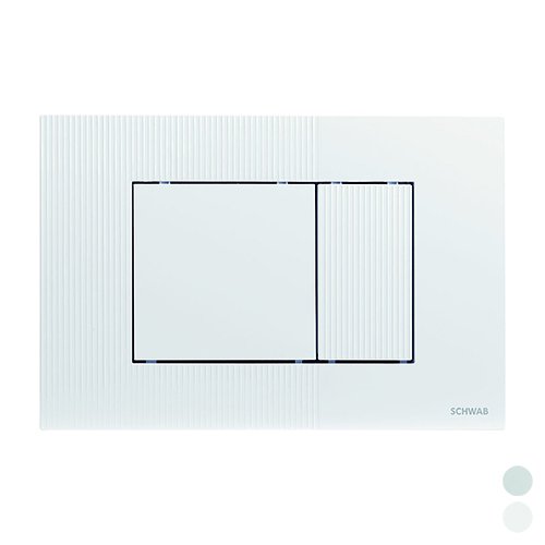 FLUID PLACCA DOPPIO SCARICO METIS Cromo lucido
