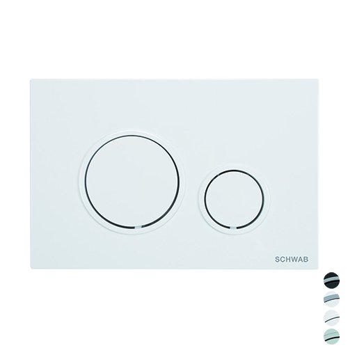 FLUID PLACCA DOPPIO SCARICO VELA Cromo Lucido