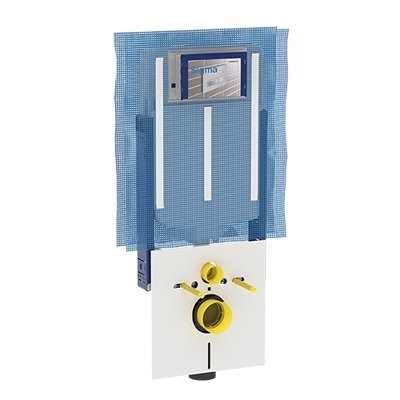 GEBER 132-G110790-001 CASSETTA INCASSO CON STAFFA COMBIFIX SIGMA8 PER WC SOSPESO GEBERIT
