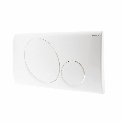 BAMPI PLACCA 2 PULSANTI MOD. VEGA Bianca