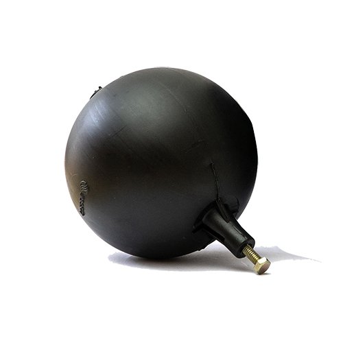 IKARO 134-0511-180 SFERA IN PLASTICA TONDA NERA PER ASTE PIATTE