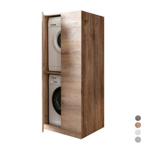 DH    PORTA LAVATRICE ASCIUGATRICE 2 ANTE cm 70x70xH.174 Olmo Naturale
