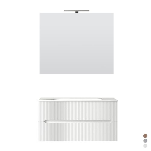DH 142-DMD90-BO MOBILE BAGNO SOSPESO LINEA STICK CANNETTATO DA 90 CM