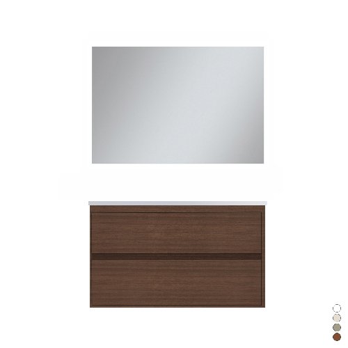 DH    MOBILE BAGNO SOSPESO LINEA ELEGANCE  L. 90 CM Larice Bianco