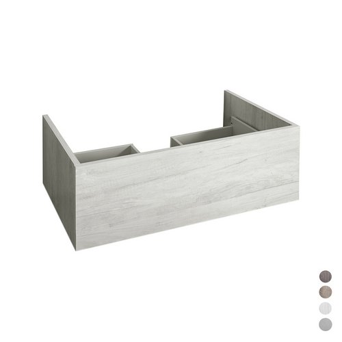 DH    BASE 1 CASSETTO CON VANO SIFONE MOD. UNIKA cm 80x45,5xH.25 Olmo Cemento