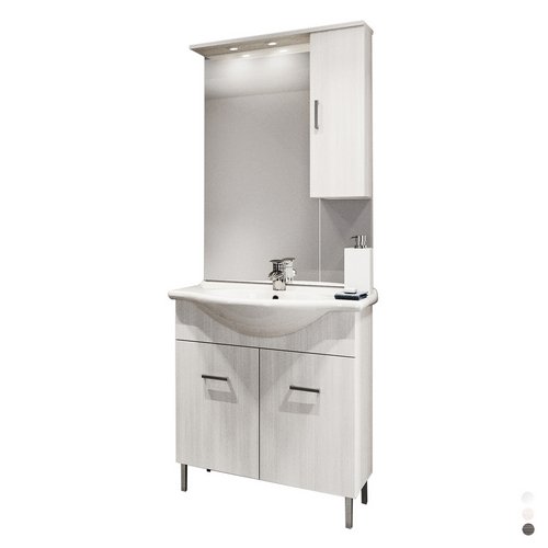 DH 142-PV20075-BL MOBILE BAGNO VENICE CM 75 CON LAVABO E SPECCHIO