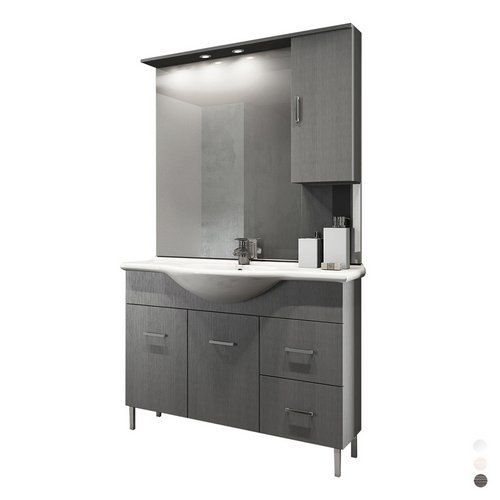 DH 142-PV20105-BL MOBILE BAGNO VENICE CM 105 CON LAVABO E SPECCHIO