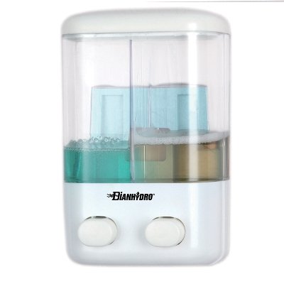 DH 150-413 DISPENSER DI SAPONE LIQUIDO A PARETE DUE VANI