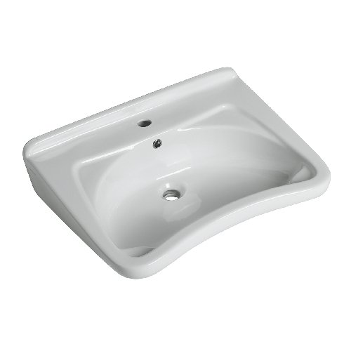 SANIS LAVABO ANZIANI SEMIFONTE BIANCO AUSIL LINE L. 66 cm