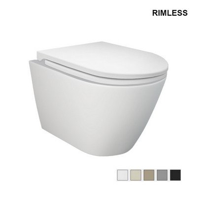 RAK 182-F411-CM VASO SOSPESO FEELING RIMLESS FISSAGGIO NASCOSTO
