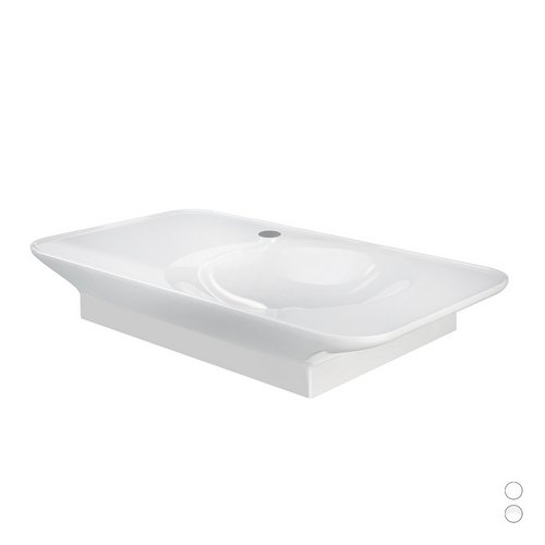 RAK   LAVABO SOSPESO VALET DA 92 CM RIPIANO A SX Bianco Opaco