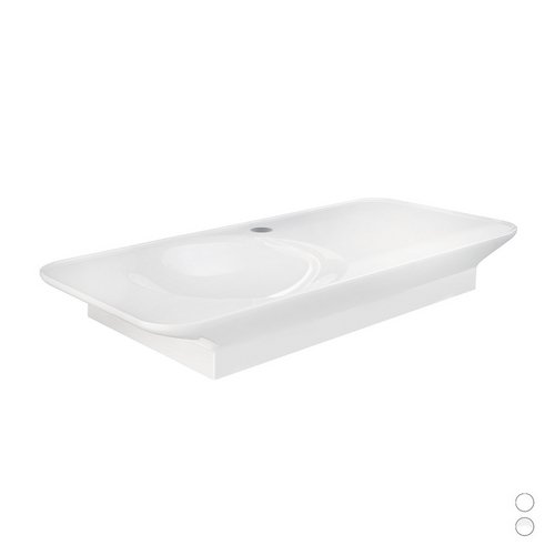 RAK   LAVABO SOSPESO VALET DA 112 CM RIPIANO A DX Bianco Opaco