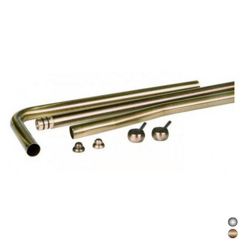 DH 182-R5096-CR SET 3 TUBI OTTONE PER CASSETTA ALTA ANTICHIZZATA