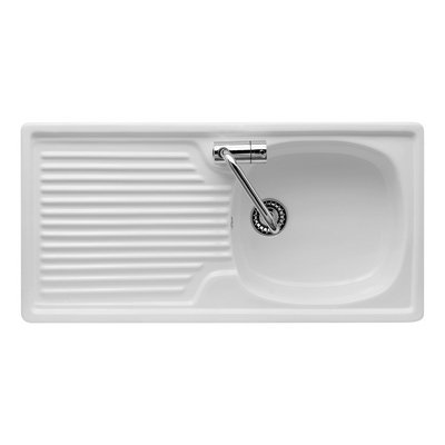 GALAS 185-C182 LAVELLO DA INCASSO IN CERAMICA CON 1 VASCHETTA 90X45