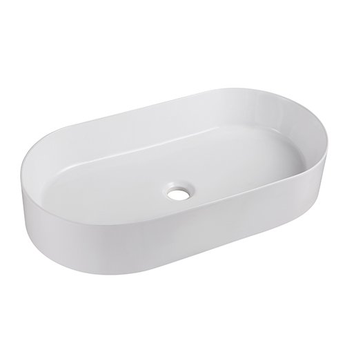 LINPH LAVABO DA APPOGGIO MOD. LA74 CM 65,5 X 32,5 Bianco