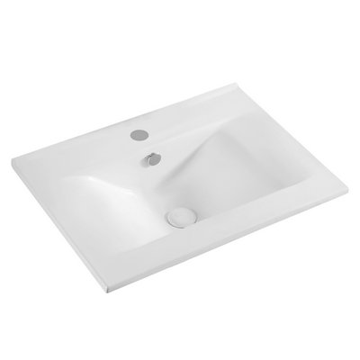 LINPH 185-LS67 LAVABO SOPRAPIANO CON FORO RUBINETTO CM 62X46