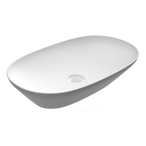 RAK 185-RNAL-60 LAVABO DA APPOGGIO OVALE ALLUNGATO (SENZA FORO) VARIANT 60X36 CM