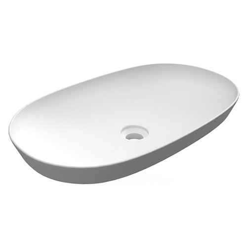 RAK 185-RNSL-60 LAVABO AD INCASSO OVALE ALLUNGATO SENZA FORO VARIANT 60 X 36 CM