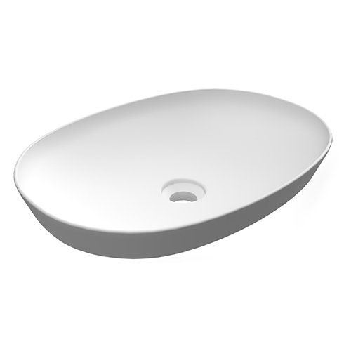 RAK 185-RNSO-50 LAVABO AD INCASSO OVALE SENZA FORO VARIANT 50 X 36 CM