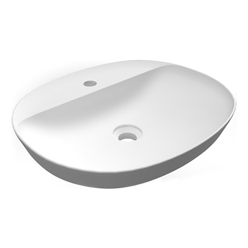RAK 185-RNSOF-50 LAVABO AD INCASSO OVALE MONOFORO VARIANT 50 X 42 CM