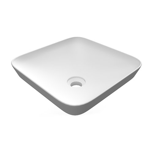 RAK 185-RNSQ-36 LAVABO DA INCASSO QUADRATO SENZA FORO VARIANT 36X36 CM