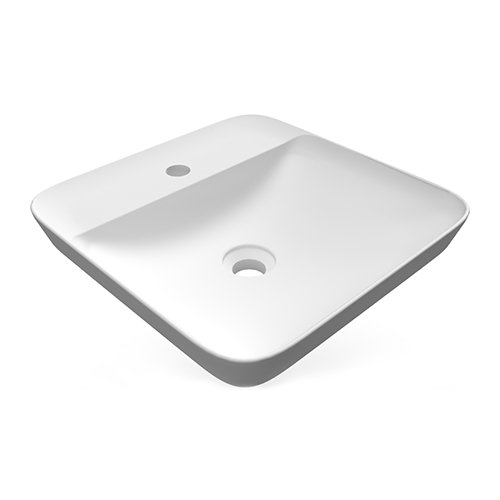 RAK 185-RNSQF-42 LAVABO AD INCASSO QUADRATO MONOFORO VARIANT 42 X 42 CM
