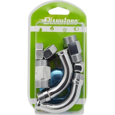 FAIDF 211-500Y 2 PZ CURVETTE SOTTOLAVABO A 90° COMPLETA BLISTER