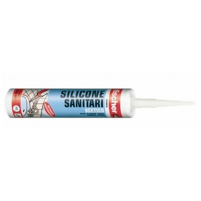 FISCH 213-SAS-BI SILICONE SANITARIO ACETICO RESISTENTE ALLA MUFFA