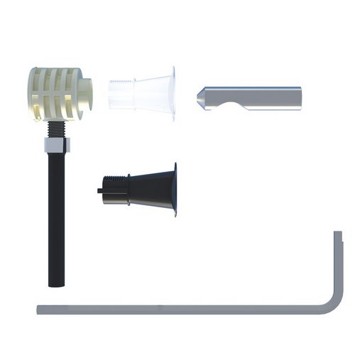 FISCH 213-WB9BTU FISSAGGIO NASCOSTO PER WC BIDET SOSPESI CON ACCESSO DA SOTTO
