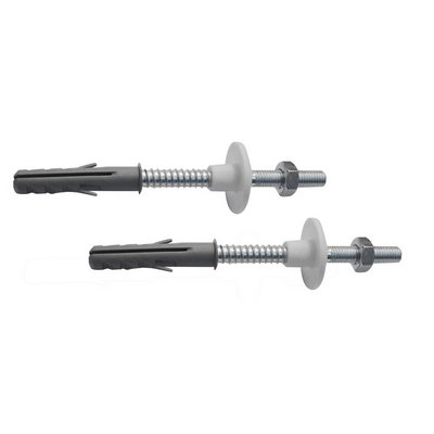 DH 214-F102-1012 2 PZ FISSAGGI PER LAVABO CON DADO IN ACCIAIO