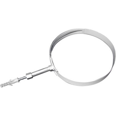 DH 214-F203-80140 COLLARE A REGOLAZIONE VARIABILE PER TUBI-FUMO VERNI. BIANCO