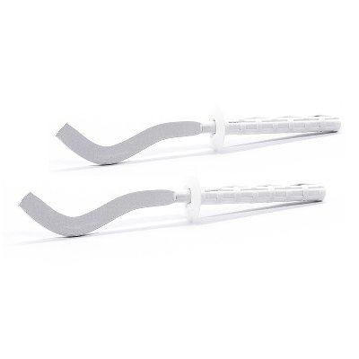 DH 214-FM7S-190 2 PZ MENSOLE FILETTATE PIATTE SCHIACCIATE PER RADIATORI IN ALLUMINIO