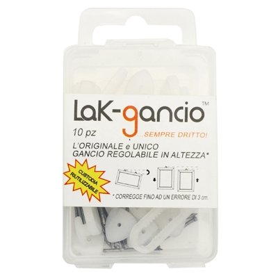 senza 214-G110 LAK-GANCIO PZ.10 CON REGOLAZIONE IN ALTEZZA