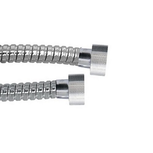 DAMAS FLESSIBILE DOCCIA IN ACCIAIO ATTACCO 1/2FX1/2 ZIGRINATO cm 60