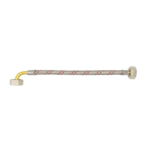 LUXOR FLESSIBILE INOX PER ELETTRODOMESTICI DN 10 CON CURVA cm 150 FF 3/4x3/4