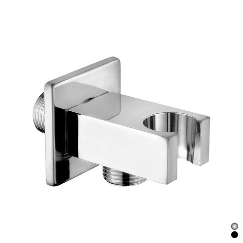 DH 222-85432-CR PRESA ACQUA QUADRA CON SUPPORTO DOCCIA