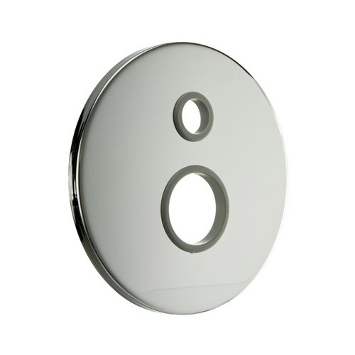 PB    PIASTRA TONDA LISCIA PER INCASSO DOCCIA D. 40 C/DEVIATORE Diam. 40 mm