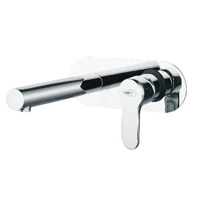 DH 234-P112-CR MISCELATORE MONOCOMANDO LAVABO A MURO SERIE PACO