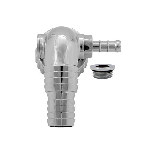 DH 240-921-06 CURVETTA SCARICO LAVATRICE CON TAPPO E ATT. ASCIUGATRICE