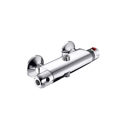 EUROR MISCELATORE TERMOSTATICO DOCCIA ESTERNO 2 USCITE CON DEVIATORE Cromo