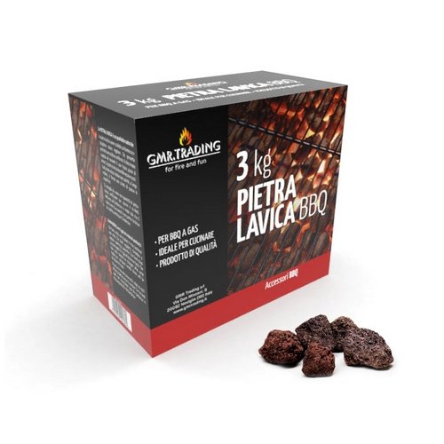 ESCLU PIETRA DI LAVA 3KG PER BBQ A GAS